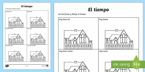 Draw the Weather Worksheet Spanish