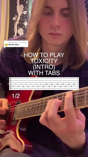 Learn Toxicity Guitar Riff Tutorial System of a Down