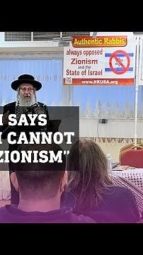 Rabbi says "Judaism cannot accept Zionism"