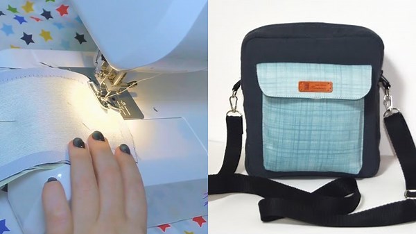 Stylish DIY Handbag with Pockets and Zipper