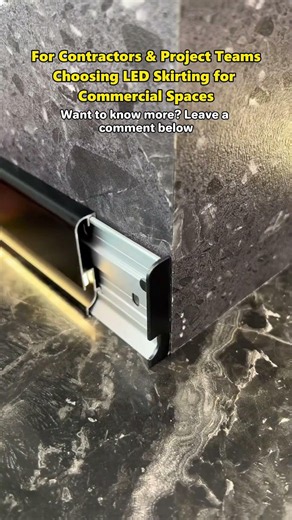 LED Skirting Board for Modern Commercial Projects