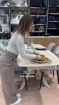 Table à manger extensible avec plateau en céramique, 140/200x80xH76CM - ARIA