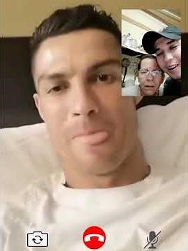 Video call with Cristiano. My mom believed it 😅