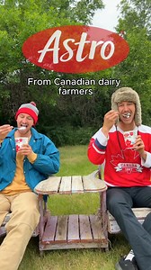 @ogrscintilla, we’ll take care of the rooftop messages, you take care of eating our limited-edition Canada Day Astro yogurt. #astrosocanadian | Astro Yogurt