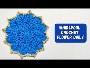 Whirlpool Crochet Flower Doily Pattern Easy Crochet Tutorial