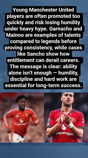 Why Humility Matters for Young Manchester United Stars#shorts