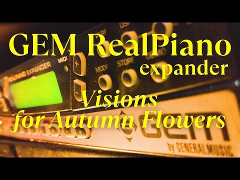 GEM RealPiano Expander - "Visions for Autumn Flowers" - livejam improvisation