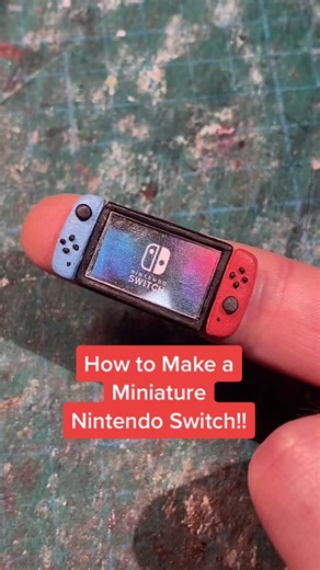 DIY Miniature Nintendo Switch Tutorial