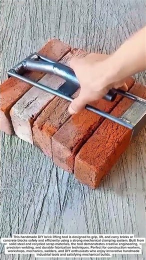 Amazing DIY Brick Lifting Tool | Genius Steel Block Carrier Build