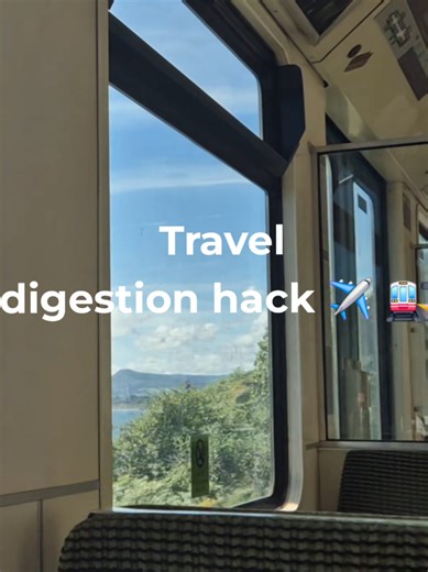 Travel can slow digestion more than you think Stress routine changes new food = bloating & constipation. This simple routine supports your gut when travelling. Save this for your next trip. Safe travels 💜 Educational content only - not medical advice. #nervoussystem #magnesium #travelhack #guthealth #digestion