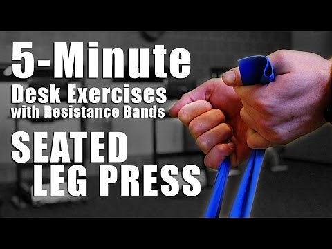 How To: 5-Minute Desk Exercises | Seated Leg Press