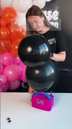 DIY Halloween Spider Balloon Tutorial 🕷️