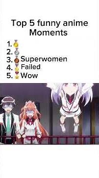 Top 5 funny fails anime moments #anime