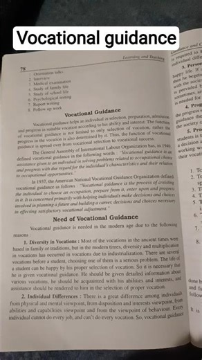 course 3 learning and teaching #b.ed notes#vocationalguidance