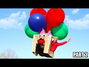 FLOATING BOX FORT!! *IT WORKED* (PART 2)