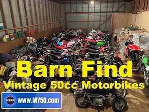 Barn Find - Vintage 50cc Motorbikes