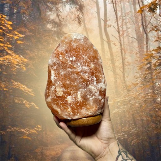 Himalayan Pink Salt Lamp: Natural Crystal Light, Soothing Glow - Etsy