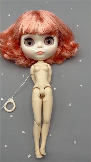 Antes y después de mi muñeca de pelo rosa!🌸 #doll #muñecas #muñecasbonitas #blythe #toys #cute