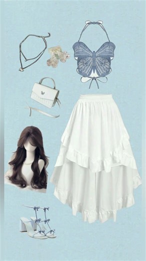 Pretty Skirt & Top Outfit Ideas🎀✨ #skirt #shorts #elegant #trending #viralsong #viral #outfit #top