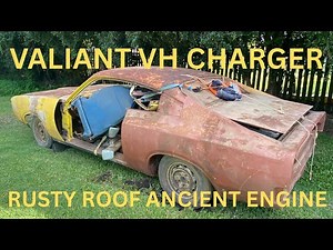 Valiant VH Charger restoration #2. Roof surface rust and assessing engine