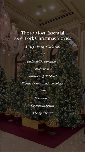 Condé Nast Traveler on Instagram: "Whether you’re cozied up on the couch for Christmas nursing a warm cup of anything, or needing some entertainment inspo for a long flight, we’ve got you covered with the quintessential New York City holiday movies that are straight up good for the soul. Did we miss any of your favorites? 👇"