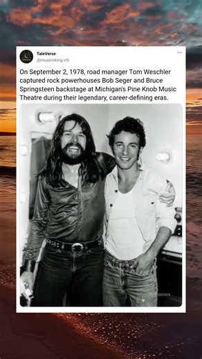 When Bob Seger Met Bruce Springsteen (1978) #Bruce Springsteen #BobSeger#ClassicRock