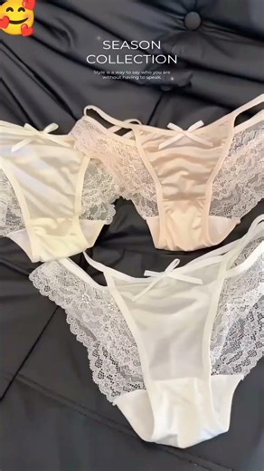 This Elegant Silk & Strappy Lace Panty Collection Is Stunning! 🩰✨ #shorts
