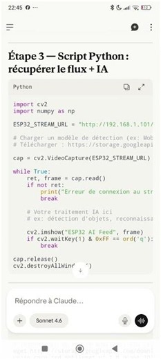 build #Physical_AI, with camera #Esp_32 and #Geany_Text_editor #raspberry_pi_5