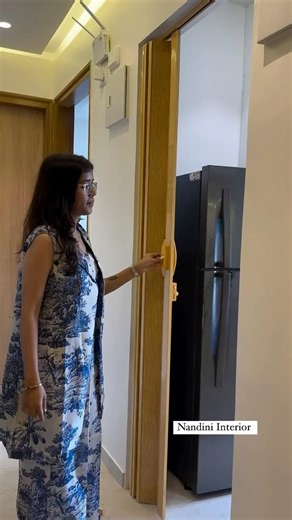 Kitchen sliding door design #interiormaster #glasspartition #interior444 #homedecor