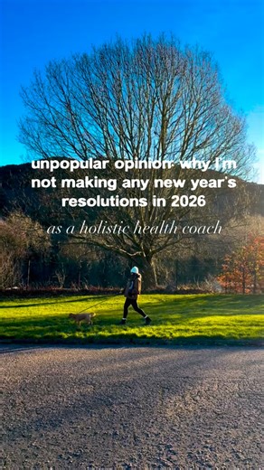 ANNABEL - Integrative Health Coach on Instagram: "No, I won’t be making New Year’s resolutions this year… Not because I don’t care about my health, my habits, what I want to achieve or the way I want to feel in 2026 - but because I don’t believe growth begins on a specific date and honestly I don’t like the pressure that comes around on January 1st to be “better”. For me, the invitation to make changes and to be “motivated” to do so quickly becomes a burden 🫠. There’s this idea that progress on