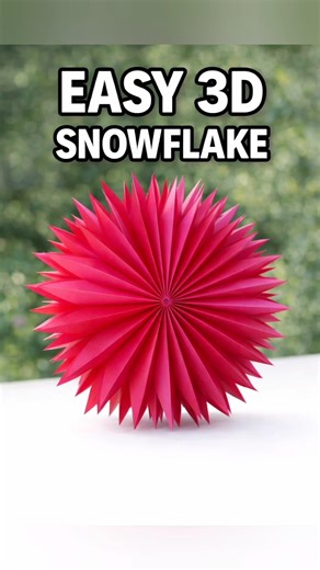 easy 3d snowflake tutorial 😍 #shorts #snowflake #origami #diy