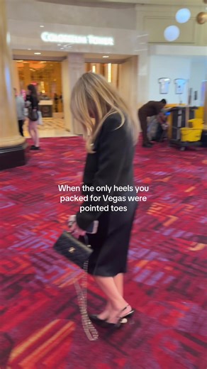 Pointed toe heels are not for the weak #fyp #lasvegas #twins #shoes #heels