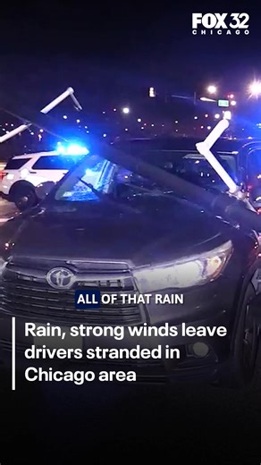 Heavy rain swept through the Chicago area Thursday night, flooding streets, stranding cars and setting a daily rainfall record. | READ: bit.ly/3NBmpFe | Fox 32 Chicago