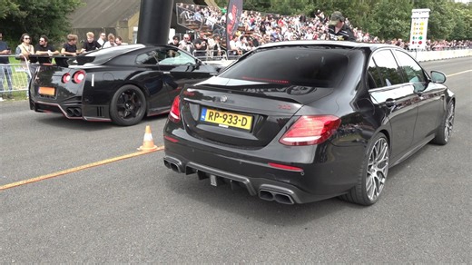 Corrida de arrancada: GT-R RS3 vs Brabus