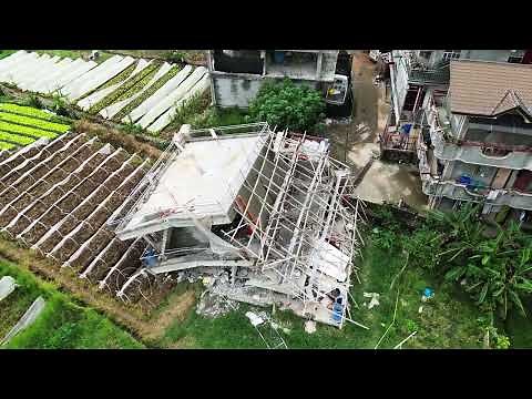 UNTV DRONE FOOTAGE: Collapsed building in Buyagan, La Trinidad during the magnitude 7 earthquake