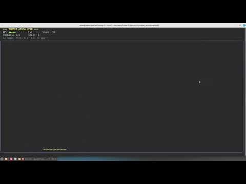 C Zombie Game vs Reinforcement Learning AI (Survives 100+ levels)