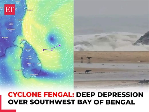 Cyclone Fengal: Heavy rain in TN as deep depression over Bay of Bengal to intensify in next 1-2 days