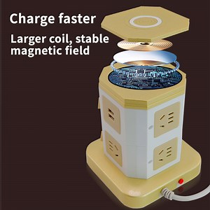 [Hot Item] Vertical Socket Floor Socket Smart Wireless Charging
