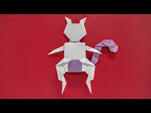 Origami Pokemon Mewtwo Easy - Origami Pokemon Legendary