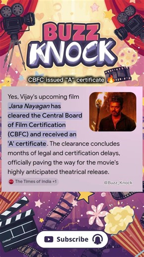 Finall-ஆ Jana Nayagan Censor முடிஞ்சது! Release Date?🔥 #jananayagan #buzzknock