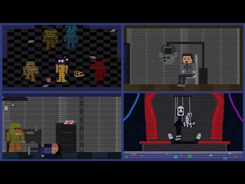 FNaF Movie Scenes recreated in Mini Game Style