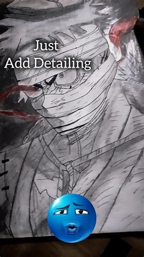 Monkey D Luffy Sketch 💫 #shorts #anime #edit #remix #music #song #luffy #luffyedit