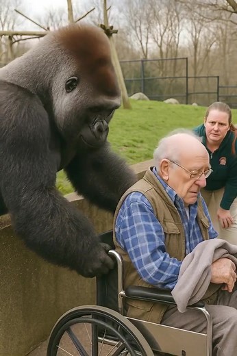 At the zoo, a gorilla suddenly attacked a man in a wheelchair, grabbed the handles of his chair, and refused to let go: the zookeepers tried to save the man, but then something completely unexpected happened The man often spent time at the zoo. Long before the accident, when he could still walk, he had worked there as a caretaker and loved the animals — and the animals loved him in return. Even after retiring, he continued to visit almost every Saturday: he would stand for a long time by the enc