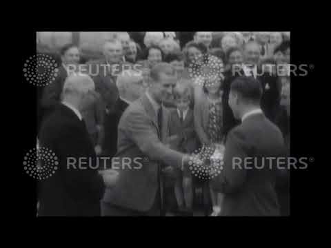 1950 The Duke of Edinburgh watches yacht race