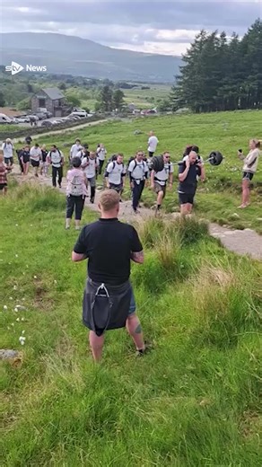 10K views · 215 reactions | Mountain rescuer reaches Ben Nevis summit with 100kg weight for charity. #mnd #charity #bennevis #munro #summit #mountainrescue | STV News | Facebook
