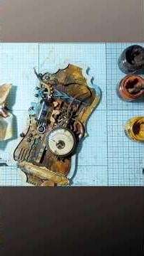 Beautiful steampunk canvas with #finnabairproducts