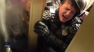 Cop Screams for Help While Getting Crushed by Capitol Rioters