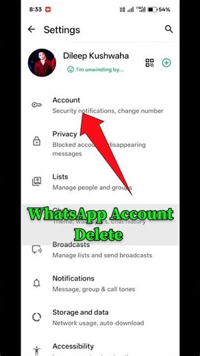 How To Delete WhatsApp Account Permanently |#sorts #whatsapp