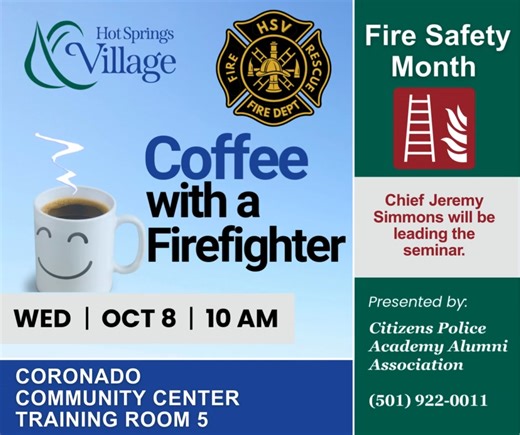 1.2K views | Switching it up this month so we can learn from the experts how to stay safe from fire! | Hot Springs Village | Facebook