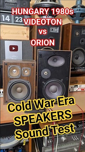 80s Vintage Rare Unique BOOKSHELF SPEAKERS Comparison SPEAKER Sound Test